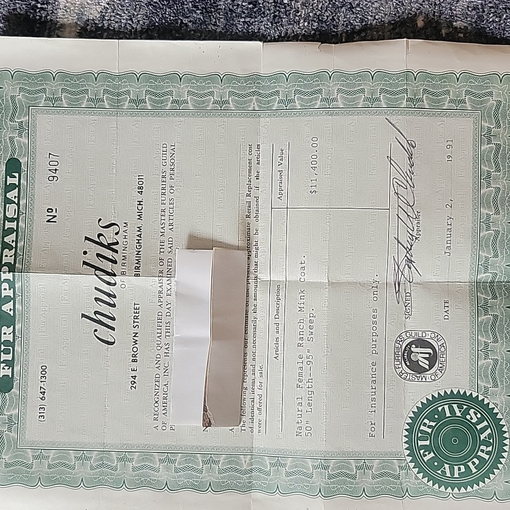 Full length Mink Coat (Full papers) - Picture 14 of 15
